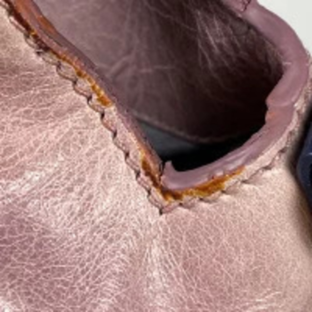Miu MIu 2way Shoulder Bag Rion Leather Pink Navy Blue - Picture 6 of 7